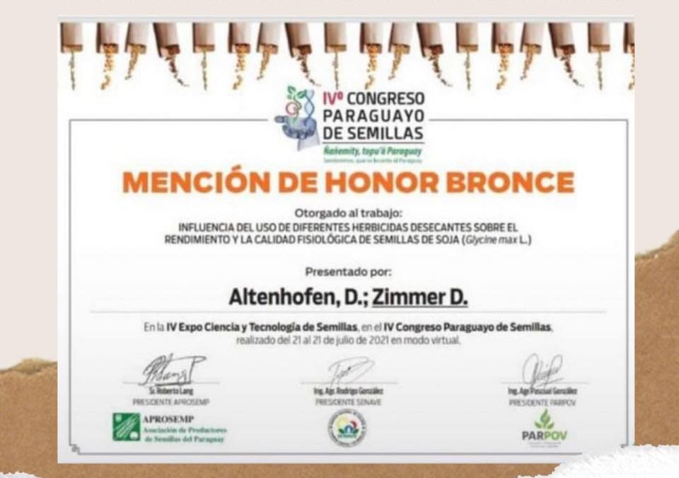 Estudiante de la UC Hohenau obtiene mención de bronce en congreso científico