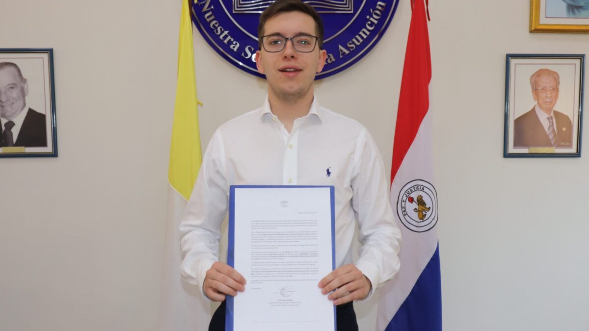 Estudiante de la UC representará a Paraguay en programa internacional de fortalecimiento de la Función Pública