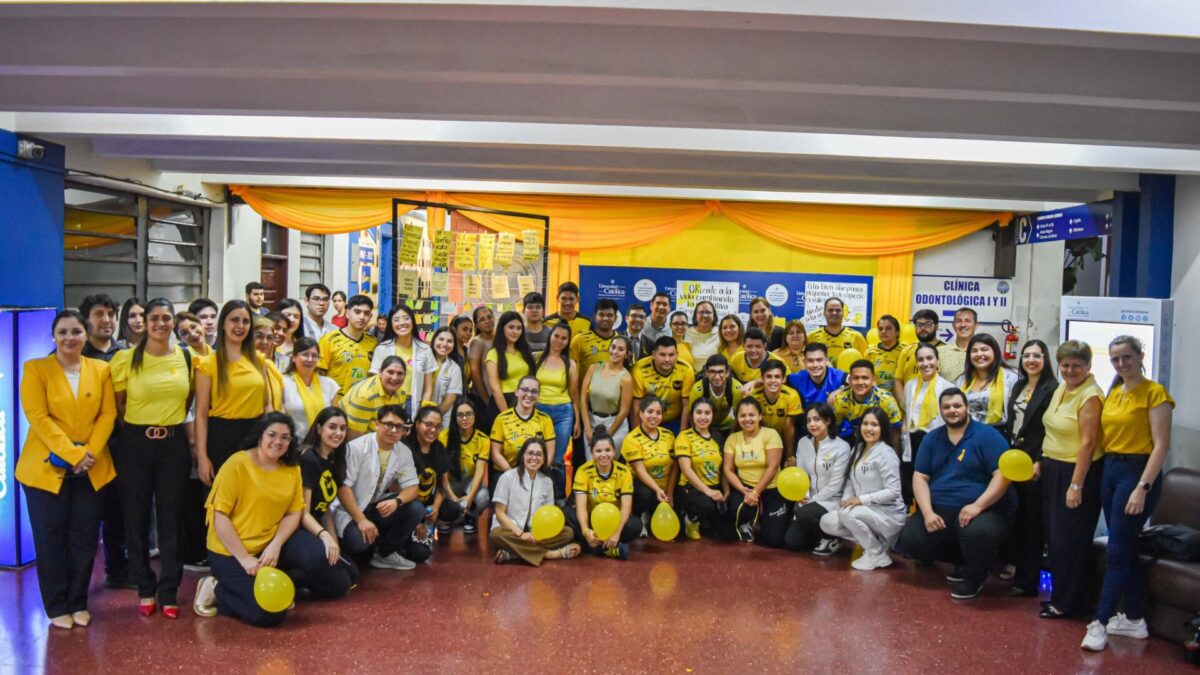 UC Campus Itapúa se vistió de amarillo por el día mundial de prevención del suicidio