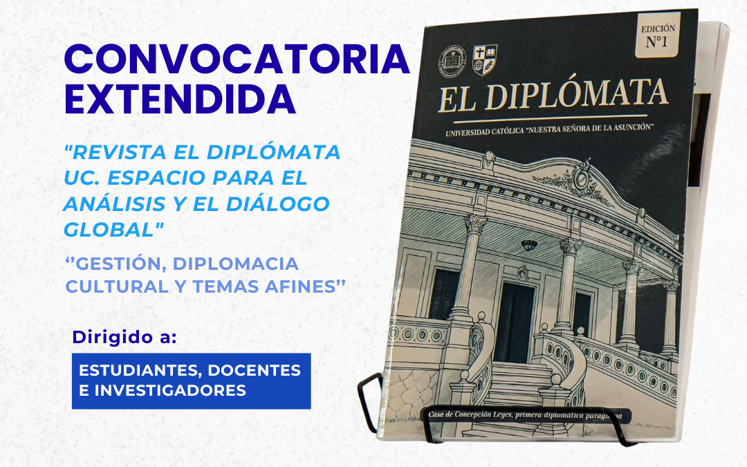 Se entienden los plazo para la recepción de artículos en la revista “El Diplómata UC”